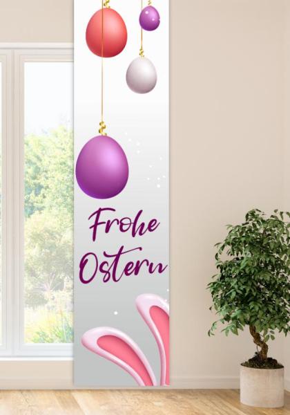 Ostern in silber, Flächenvorhang Einzel